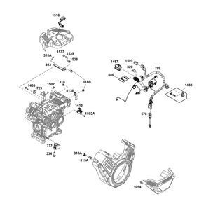 Controls Group Diagram and Parts List for 61G277-0039-J1  Briggs and Stratton Engine